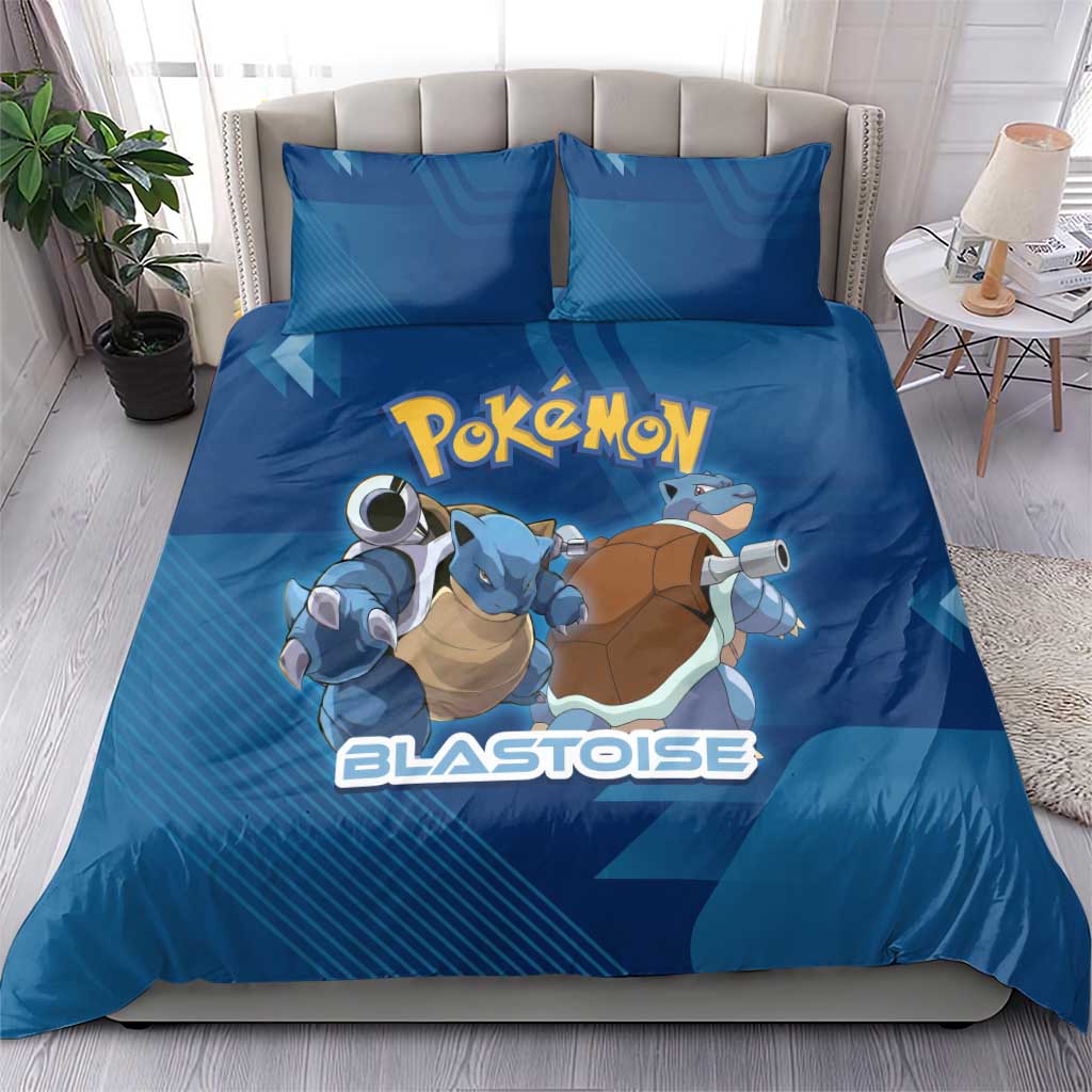 Blastoise Poké Bedding Set Tech Armor Anime Wave Style