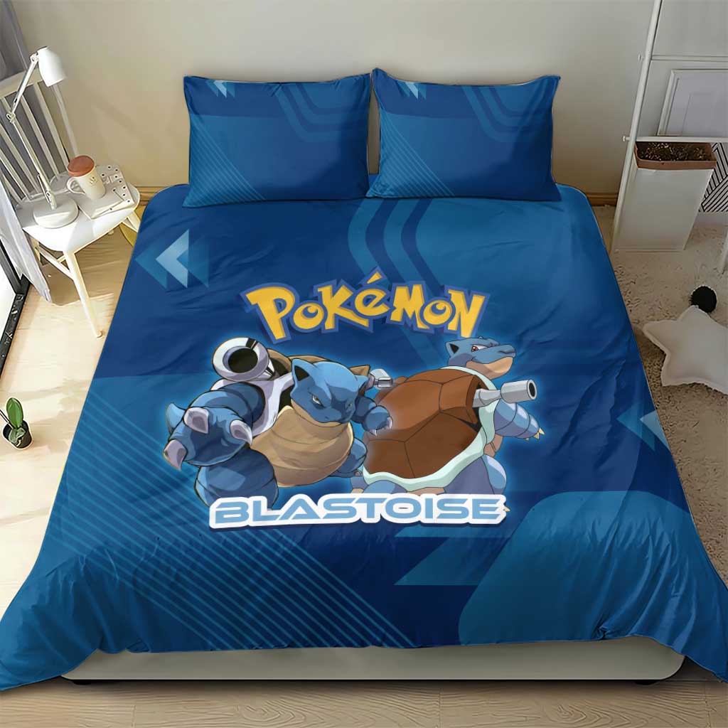 Blastoise Poké Bedding Set Tech Armor Anime Wave Style