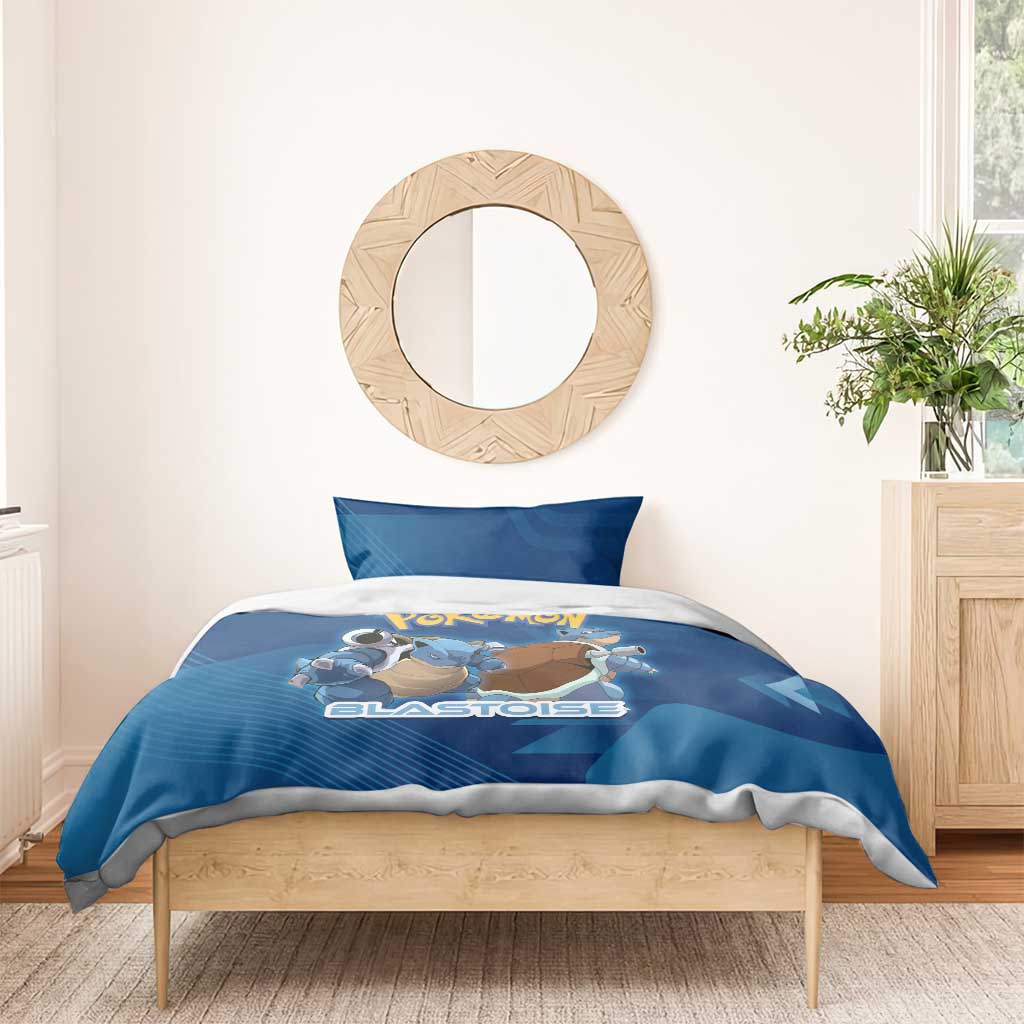 Blastoise Poké Bedding Set Tech Armor Anime Wave Style