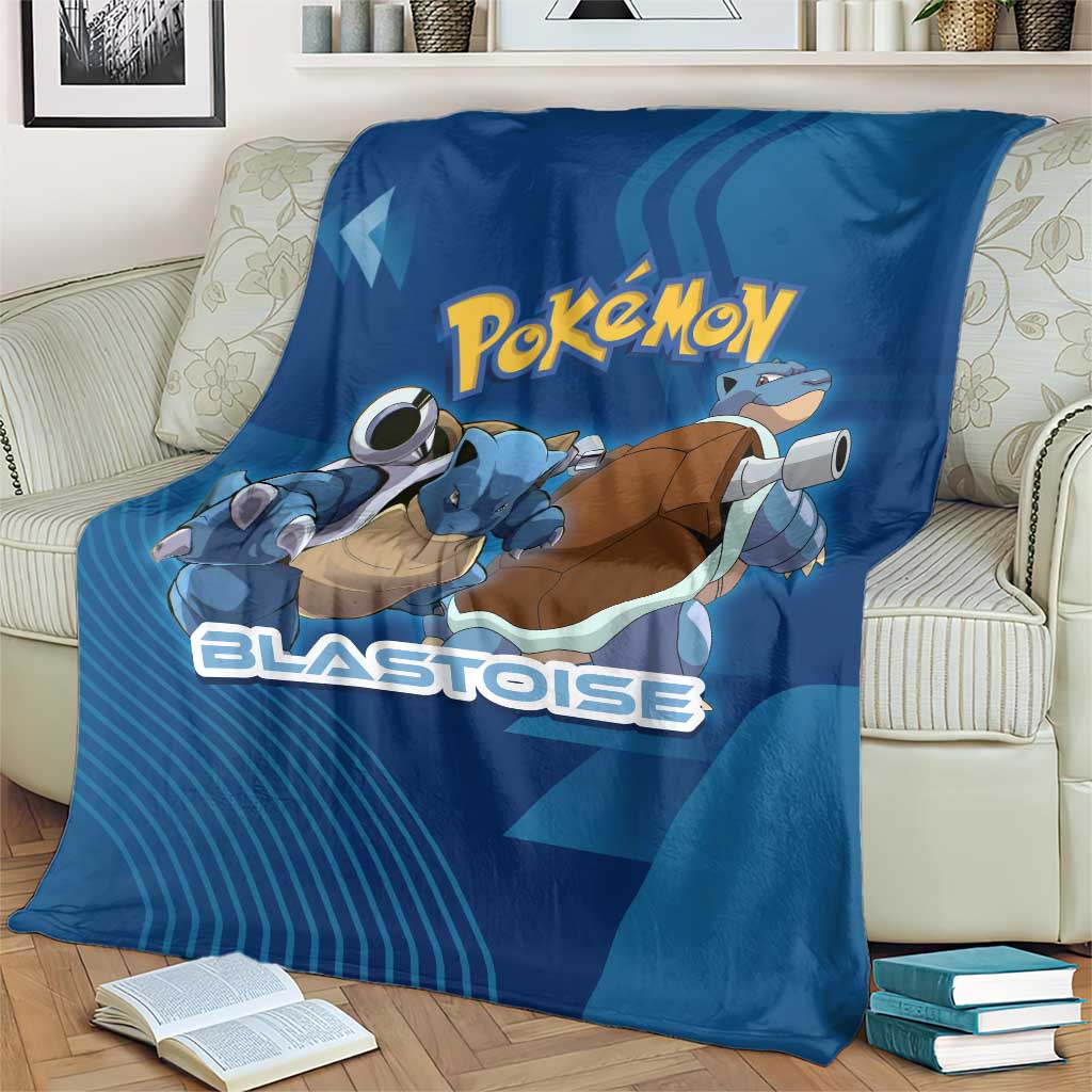 Blastoise Poké Blanket Tech Armor Anime Wave Style