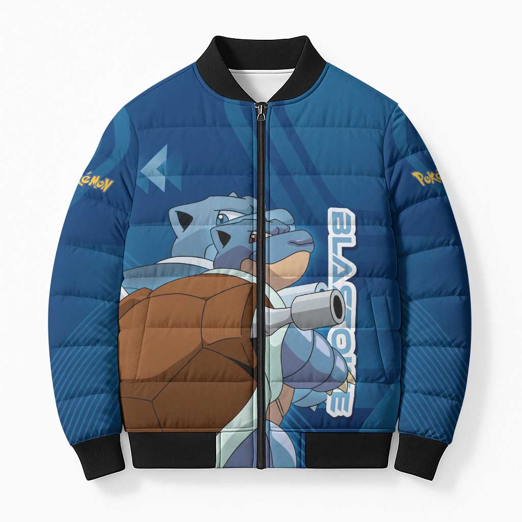 Blastoise Poké Bomber Puffer Jacket Tech Armor Anime Wave Style