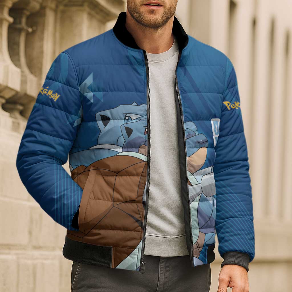 Blastoise Poké Bomber Puffer Jacket Tech Armor Anime Wave Style