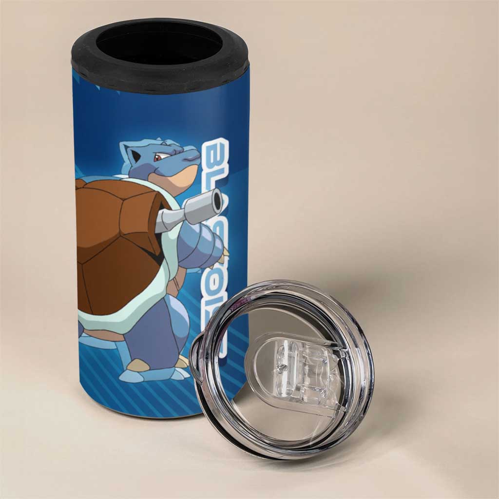 Blastoise Poké 4 in 1 Can Cooler Tumbler Tech Armor Anime Wave Style