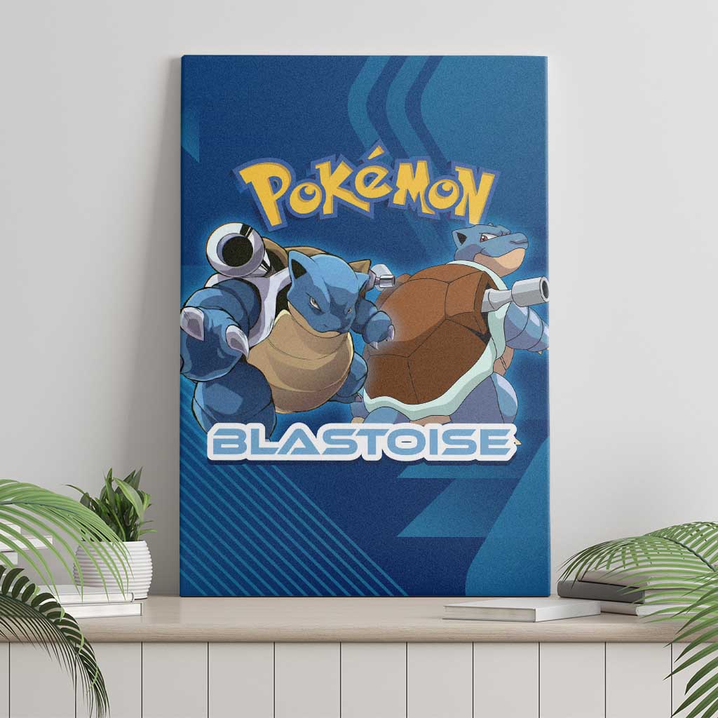 Blastoise Poké Canvas Wall Art Tech Armor Anime Wave Style