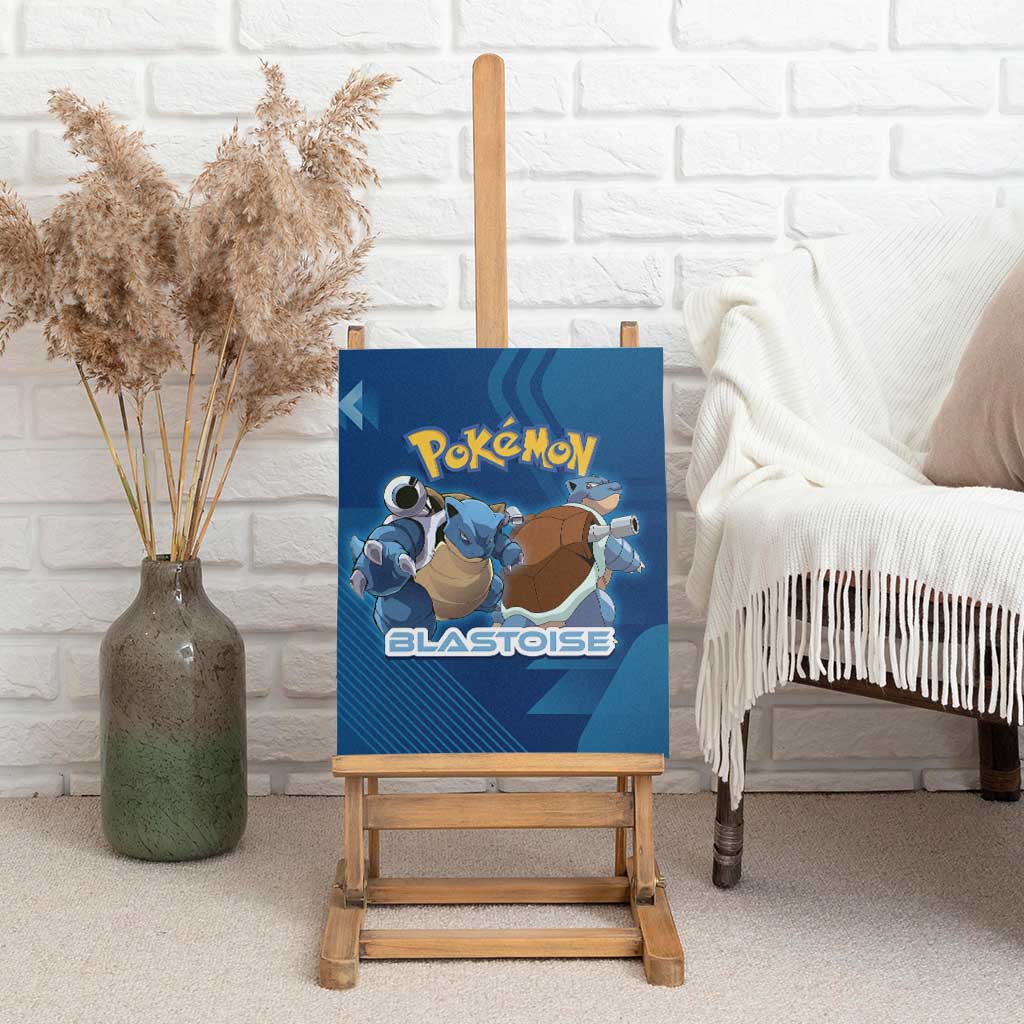 Blastoise Poké Canvas Wall Art Tech Armor Anime Wave Style