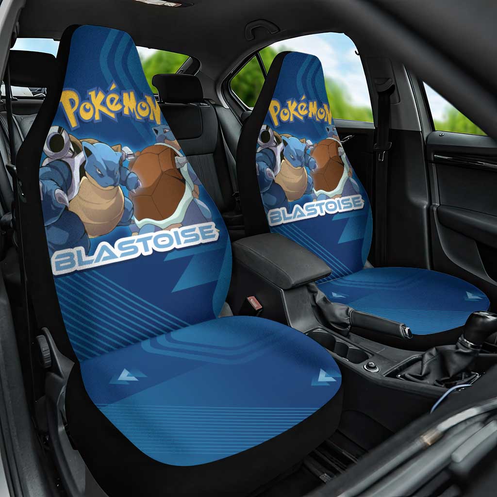 Blastoise Poké Car Seat Cover Tech Armor Anime Wave Style