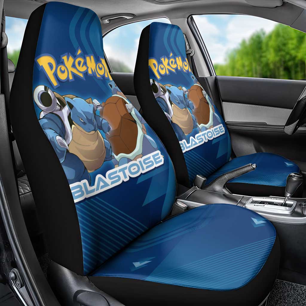 Blastoise Poké Car Seat Cover Tech Armor Anime Wave Style