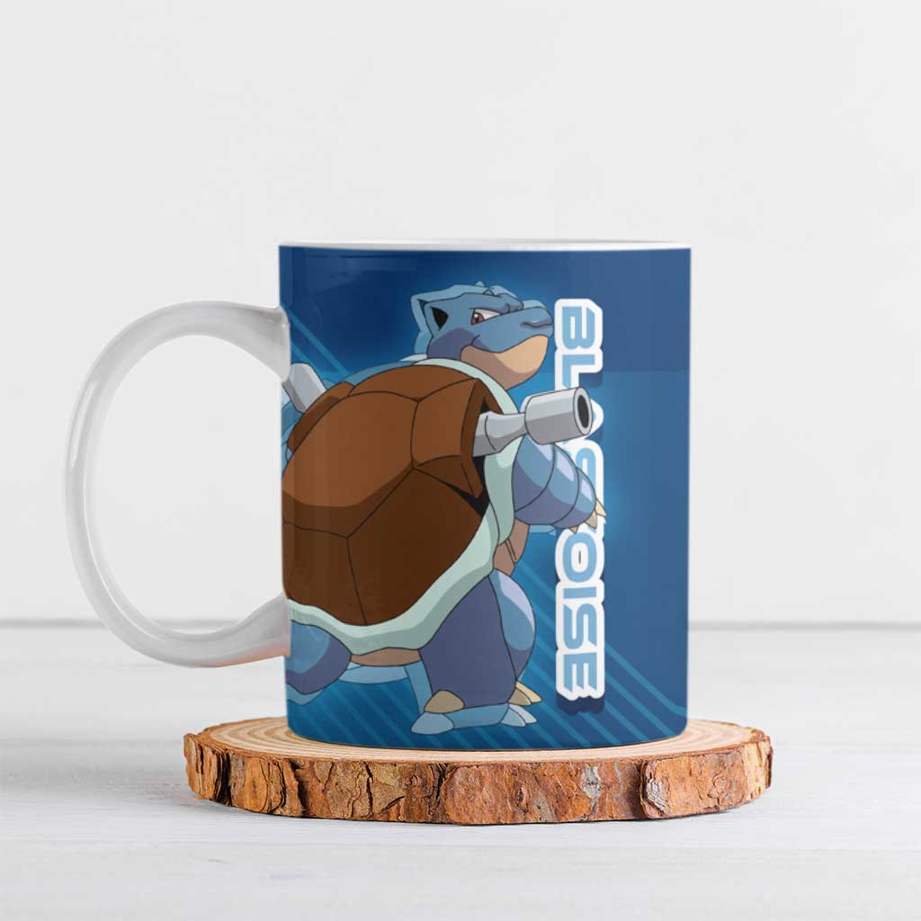 Blastoise Poké Ceramic Mug Tech Armor Anime Wave Style