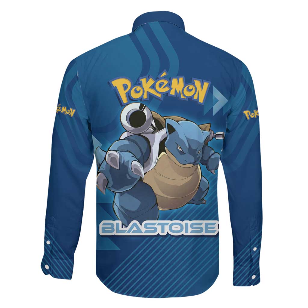 Blastoise Poké Family Matching Summer Maxi Dress and Hawaiian Shirt Tech Armor Anime Wave Style
