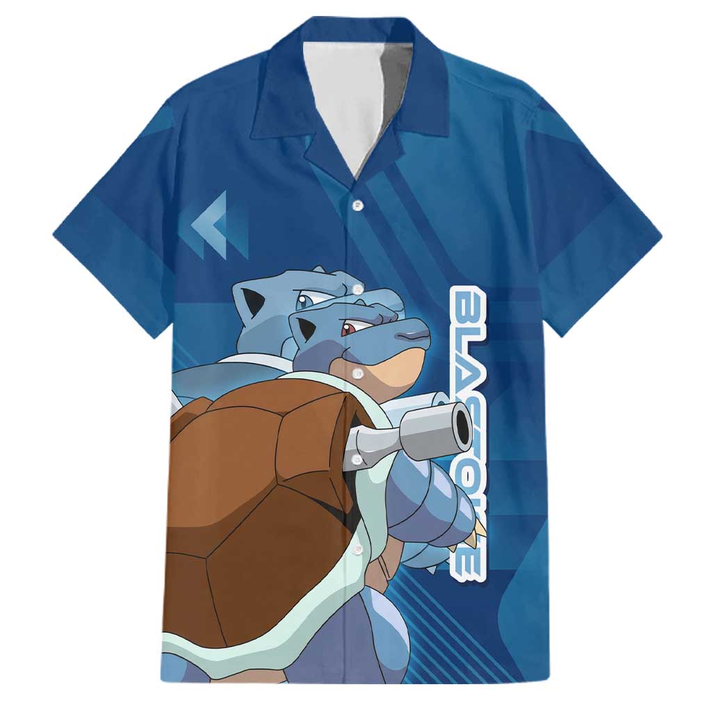 Blastoise Poké Family Matching Tank Maxi Dress and Hawaiian Shirt Tech Armor Anime Wave Style