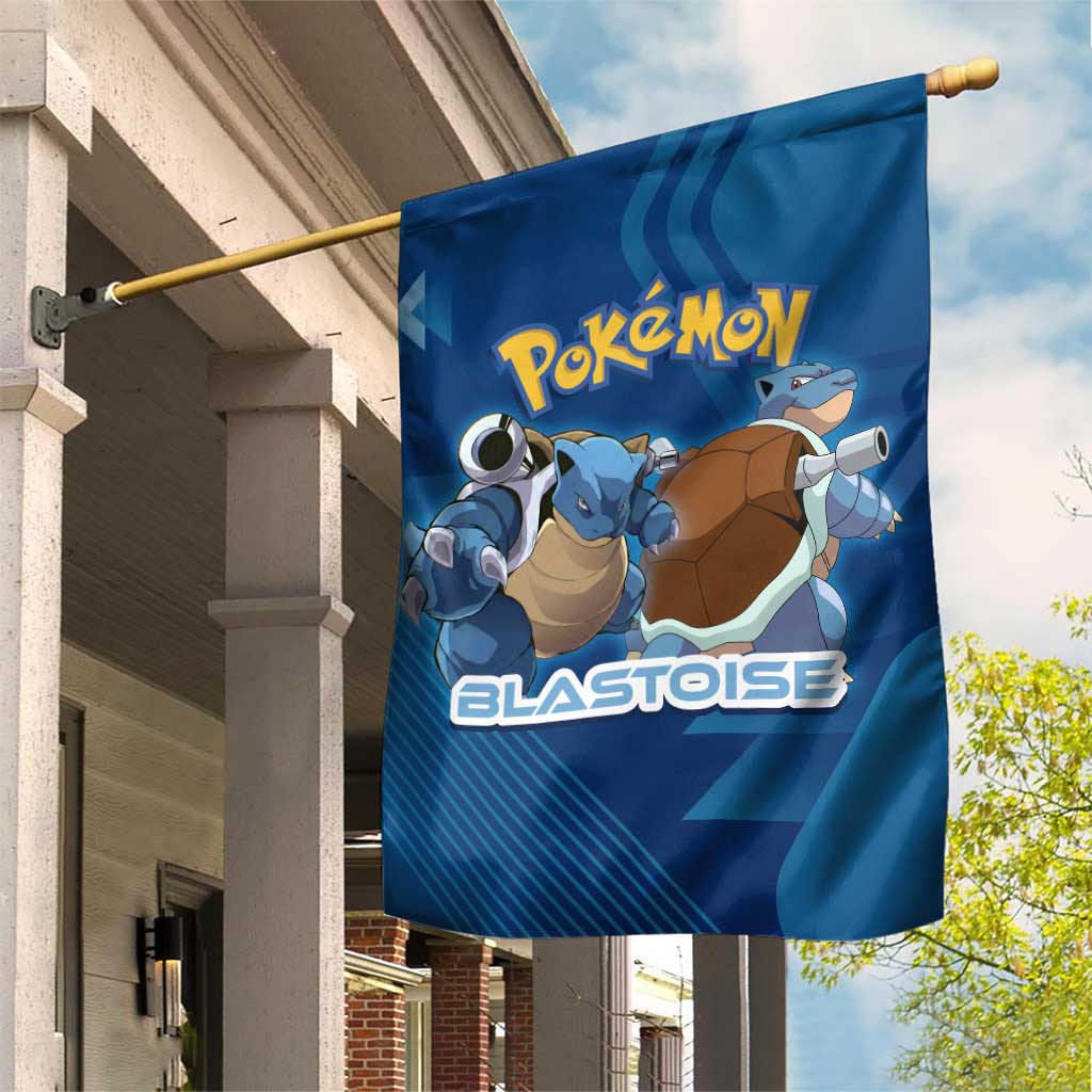 Blastoise Poké Garden Flag Tech Armor Anime Wave Style