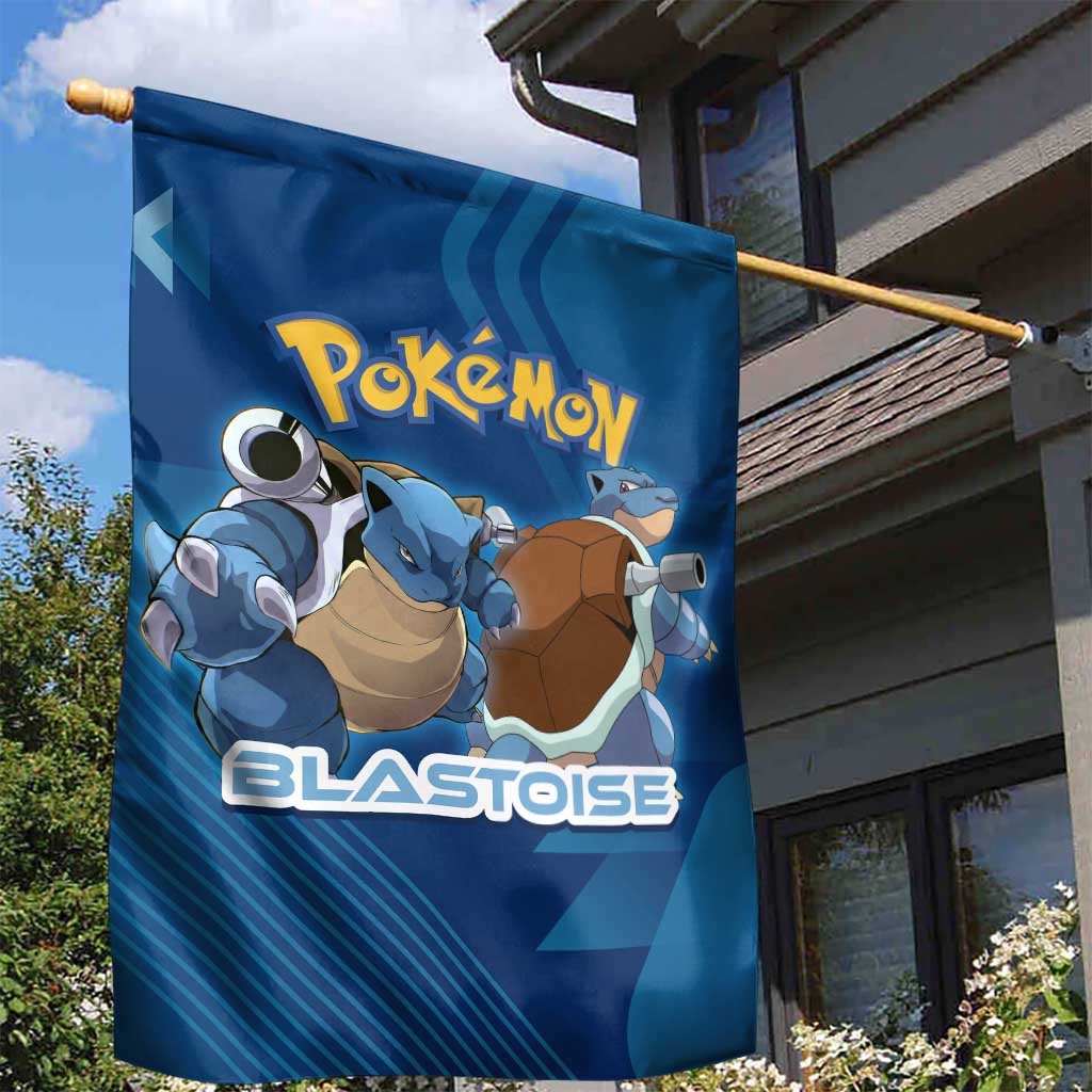 Blastoise Poké Garden Flag Tech Armor Anime Wave Style