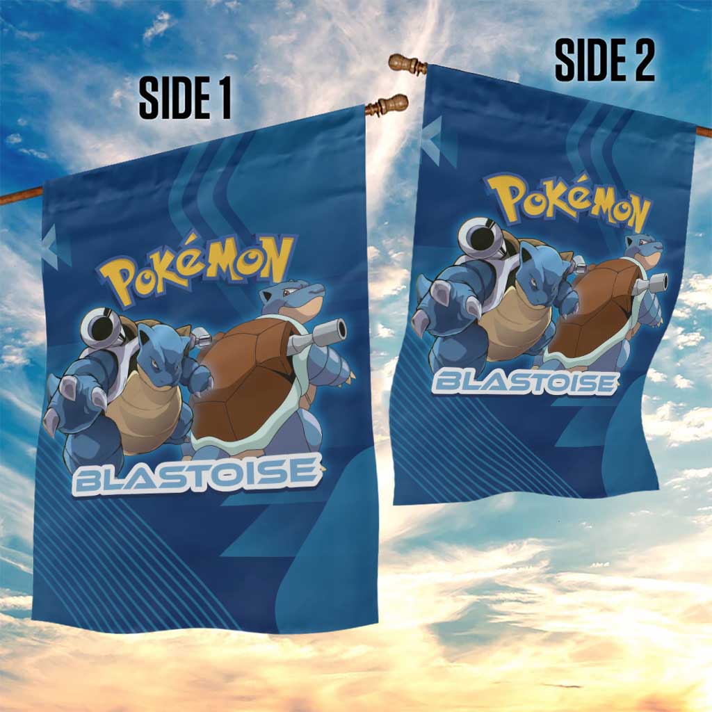 Blastoise Poké Garden Flag Tech Armor Anime Wave Style