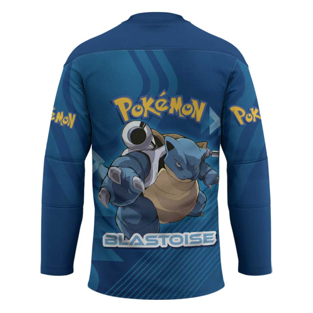 Blastoise Poké Hockey Jersey Tech Armor Anime Wave Style