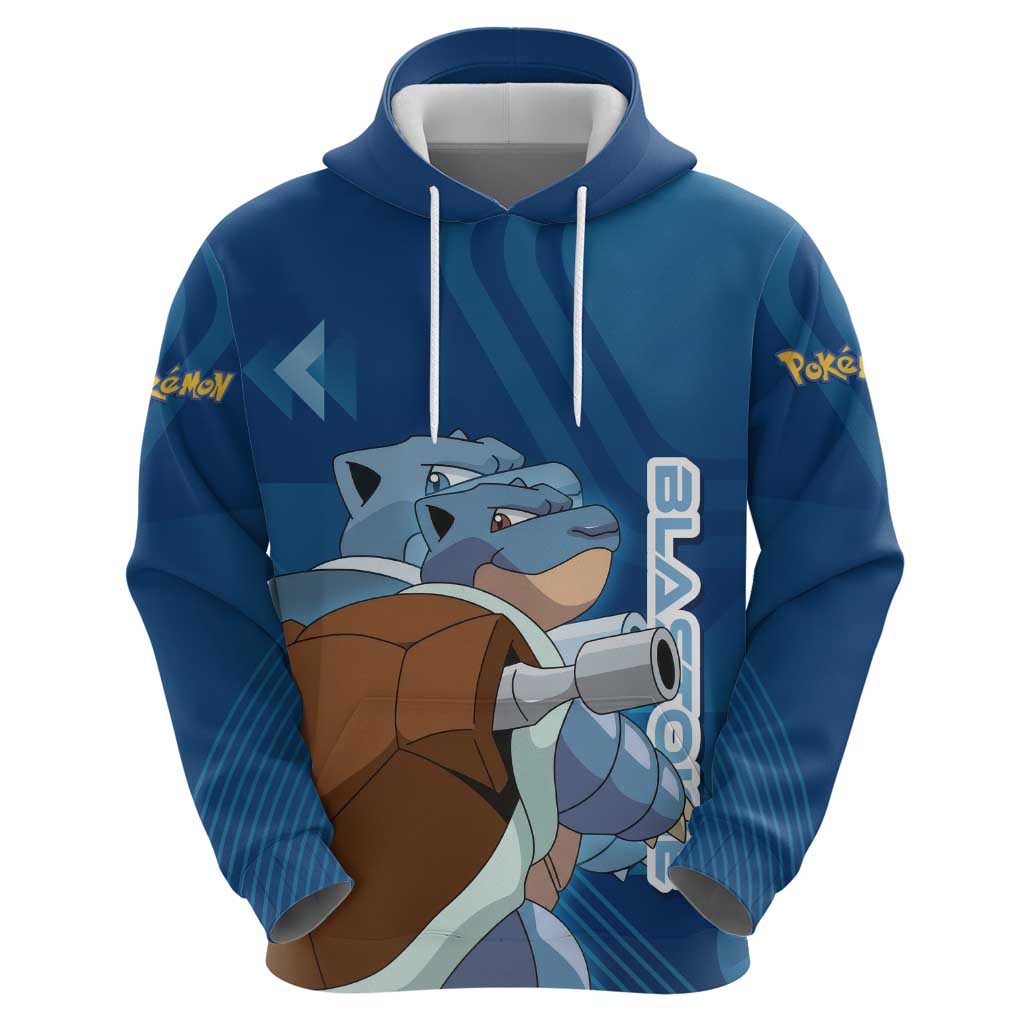 Blastoise Poké Hoodie Tech Armor Anime Wave Style