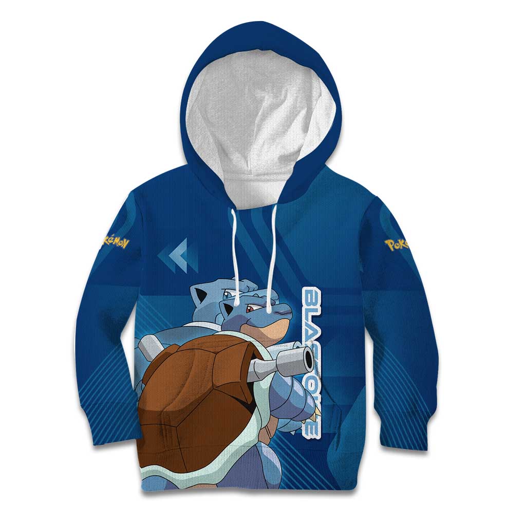 Blastoise Poké Kid Hoodie Tech Armor Anime Wave Style
