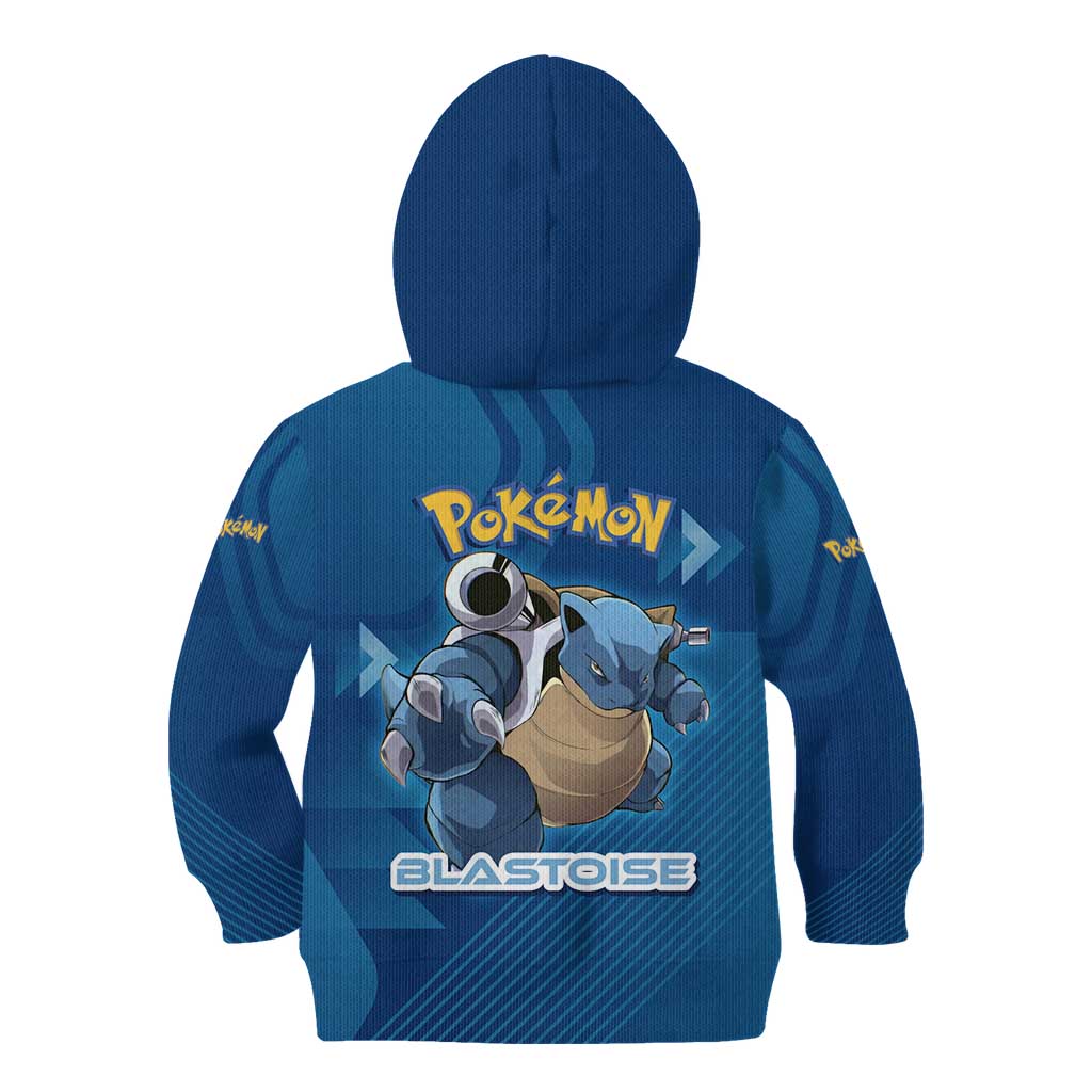 Blastoise Poké Kid Hoodie Tech Armor Anime Wave Style