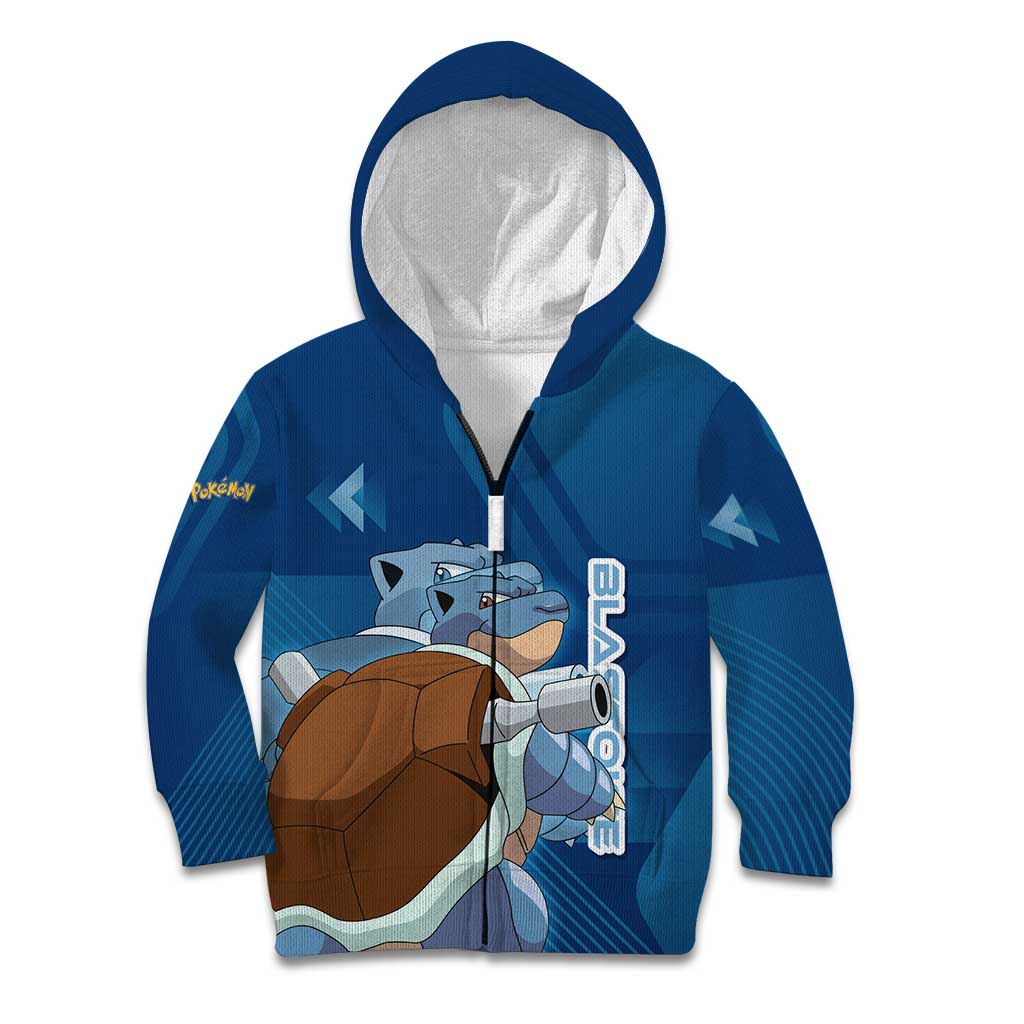 Blastoise Poké Kid Hoodie Tech Armor Anime Wave Style