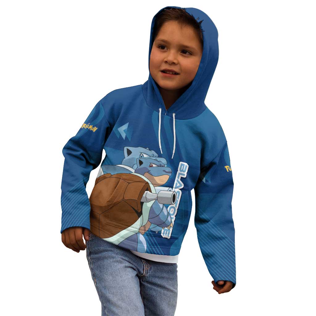 Blastoise Poké Kid Hoodie Tech Armor Anime Wave Style