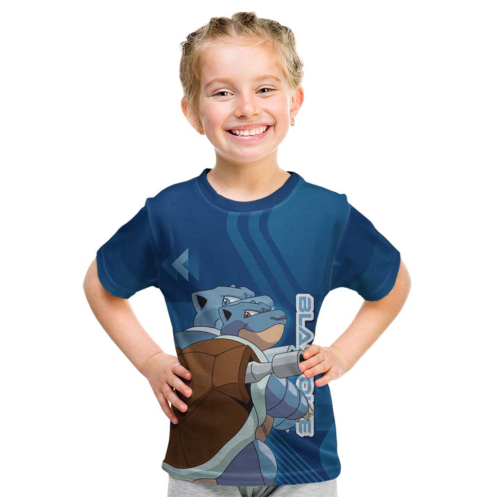 Blastoise Poké Kid T Shirt Tech Armor Anime Wave Style
