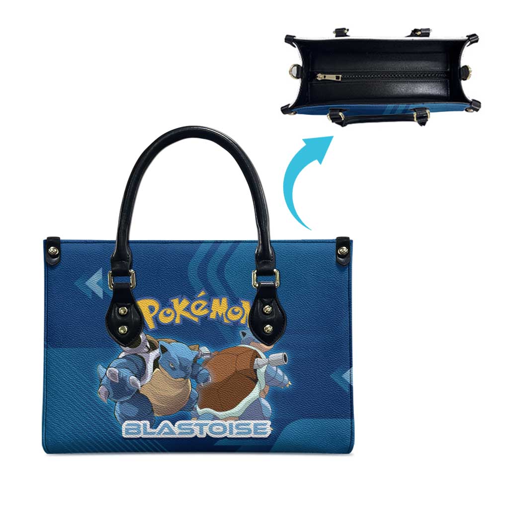 Blastoise Poké Leather Bag Tech Armor Anime Wave Style