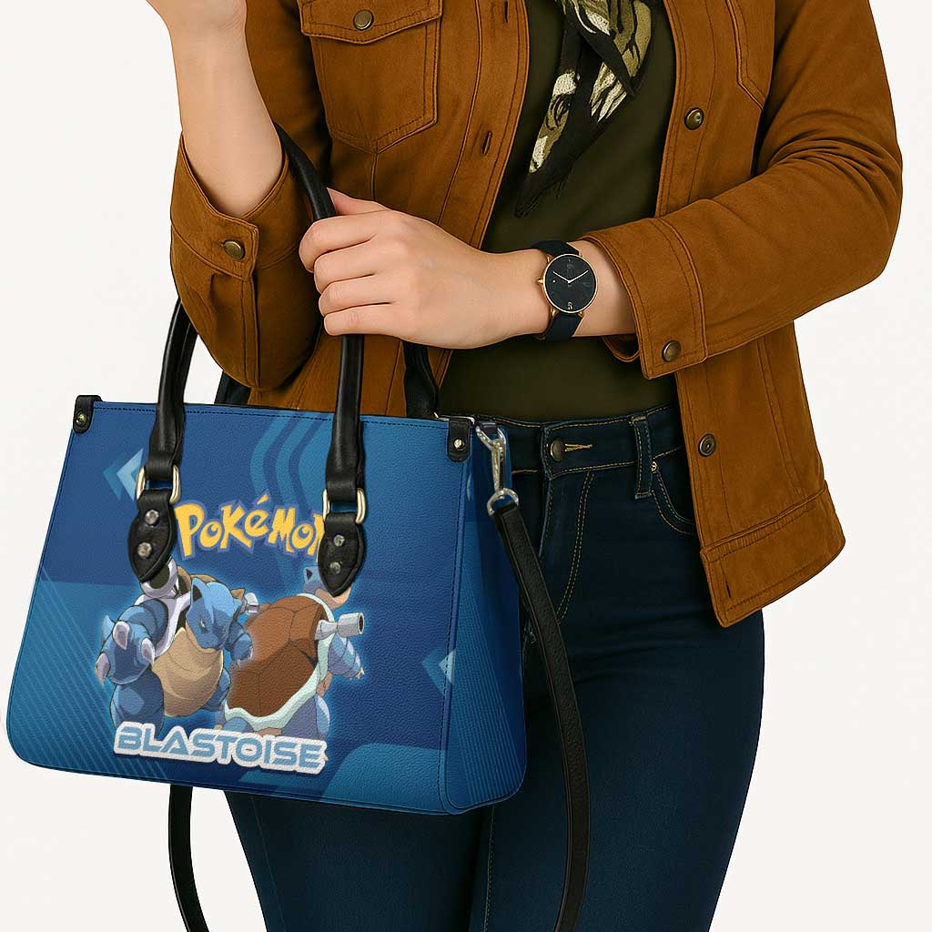 Blastoise Poké Leather Bag Tech Armor Anime Wave Style