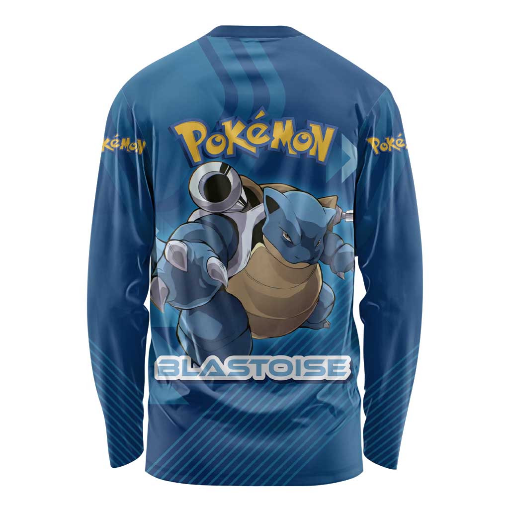 Blastoise Poké Long Sleeve Shirt Tech Armor Anime Wave Style