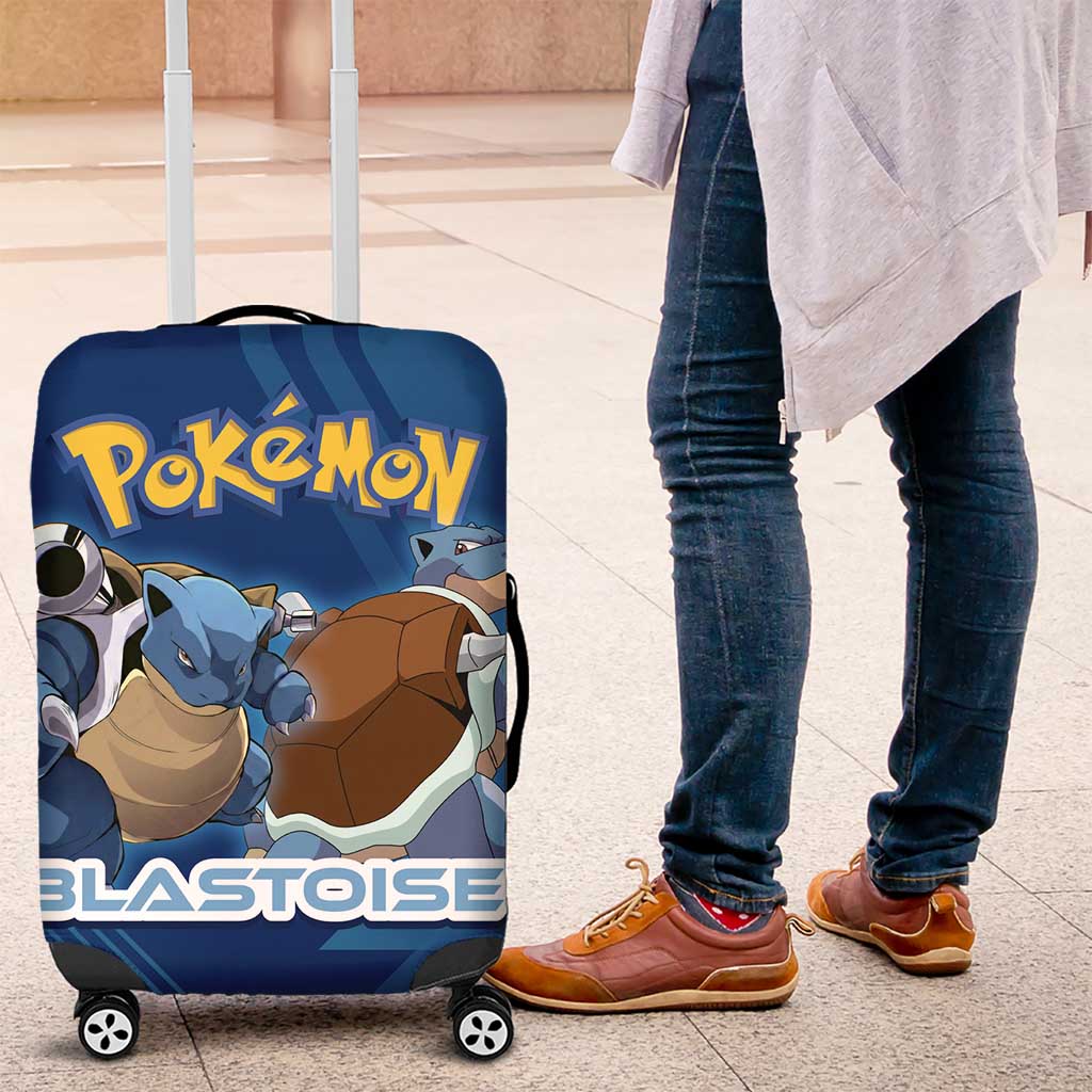Blastoise Poké Luggage Cover Tech Armor Anime Wave Style