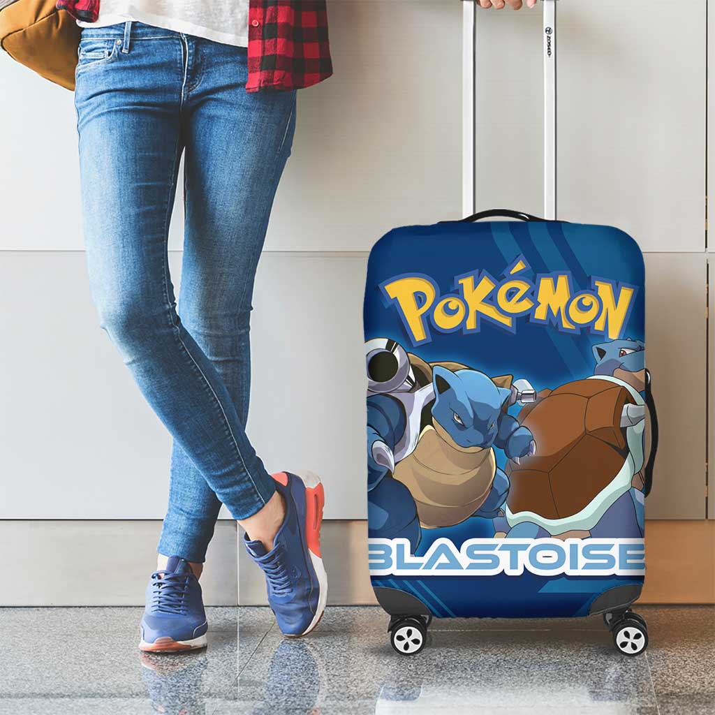 Blastoise Poké Luggage Cover Tech Armor Anime Wave Style