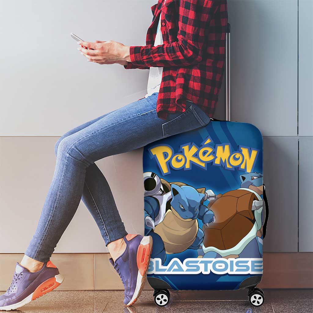 Blastoise Poké Luggage Cover Tech Armor Anime Wave Style