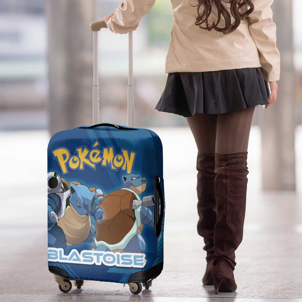 Blastoise Poké Luggage Cover Tech Armor Anime Wave Style