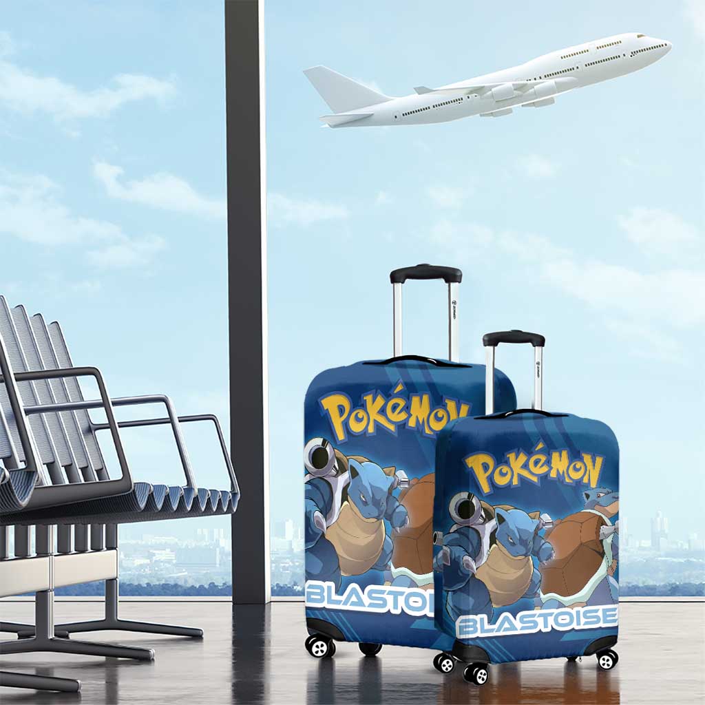 Blastoise Poké Luggage Cover Tech Armor Anime Wave Style