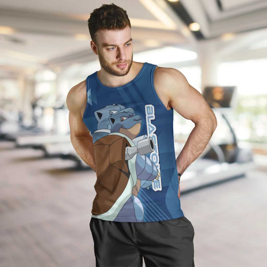 Blastoise Poké Men Tank Top Tech Armor Anime Wave Style