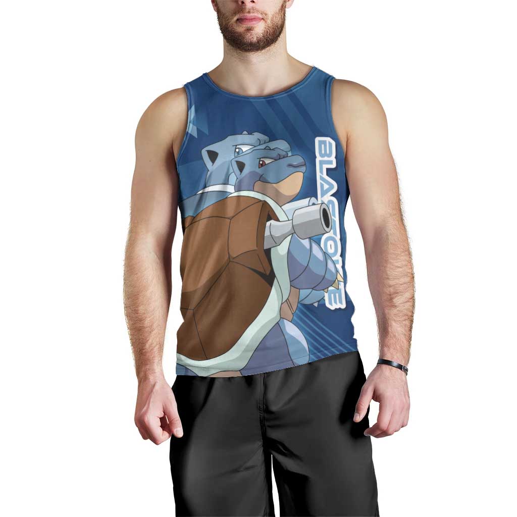 Blastoise Poké Men Tank Top Tech Armor Anime Wave Style