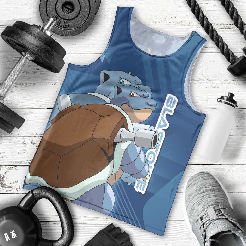 Blastoise Poké Men Tank Top Tech Armor Anime Wave Style