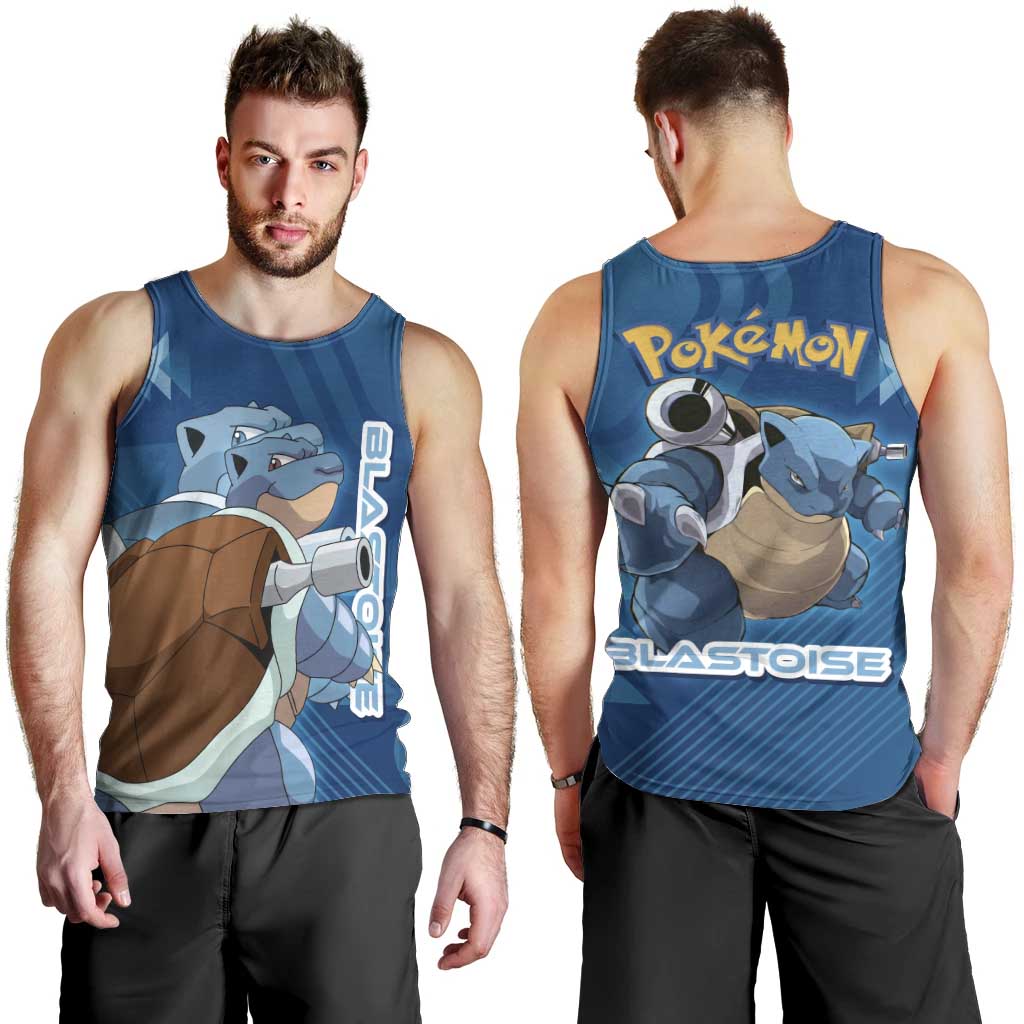 Blastoise Poké Men Tank Top Tech Armor Anime Wave Style