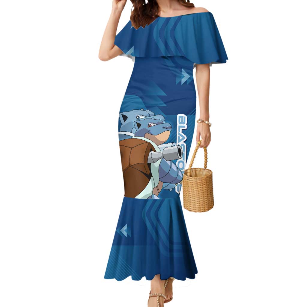 Blastoise Poké Mermaid Dress Tech Armor Anime Wave Style