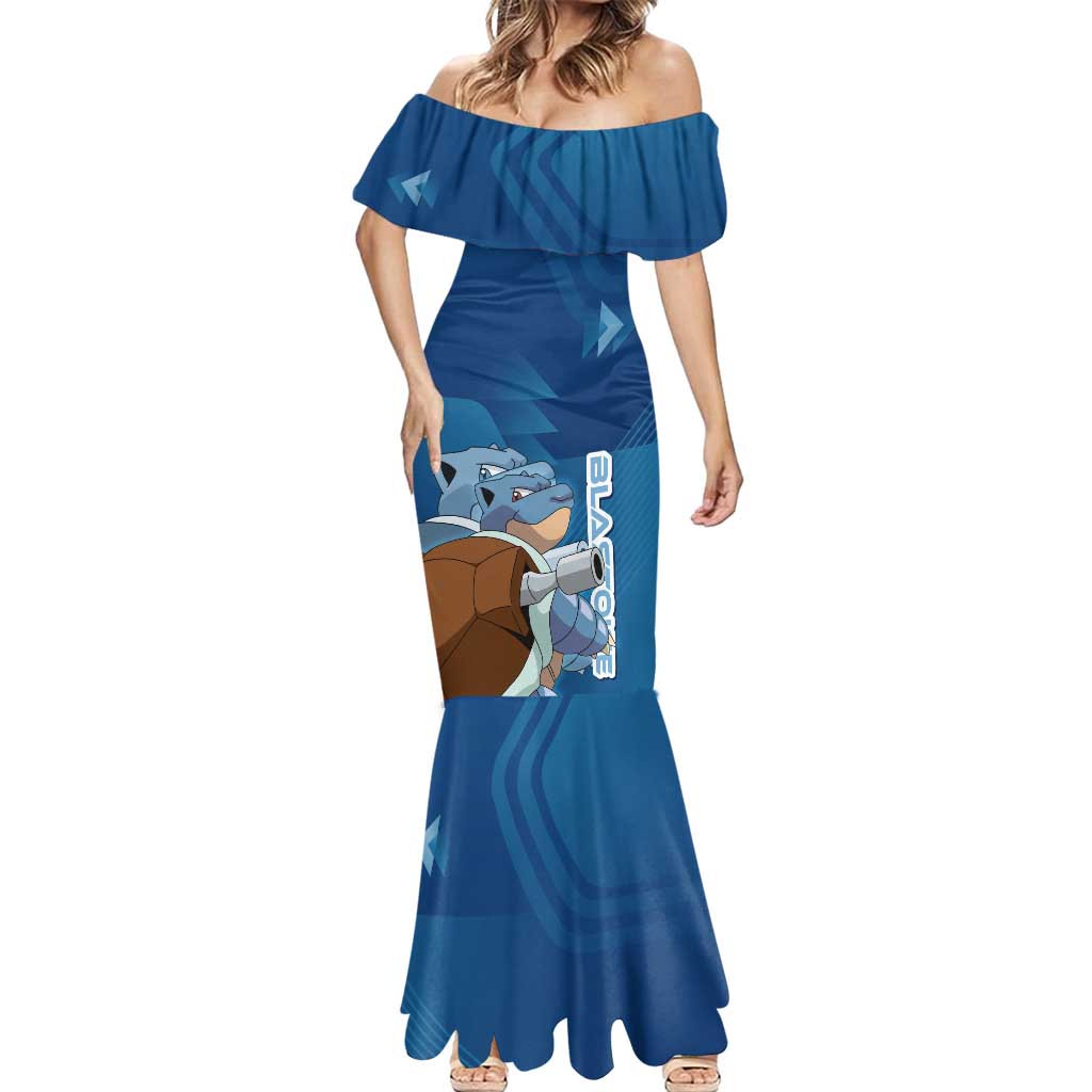 Blastoise Poké Mermaid Dress Tech Armor Anime Wave Style