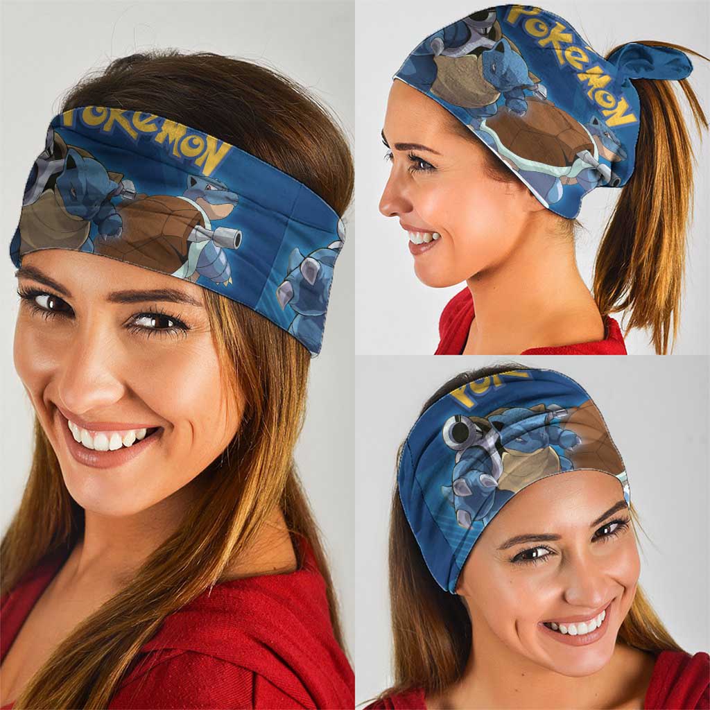 Blastoise Poké Neck Gaiter Tech Armor Anime Wave Style