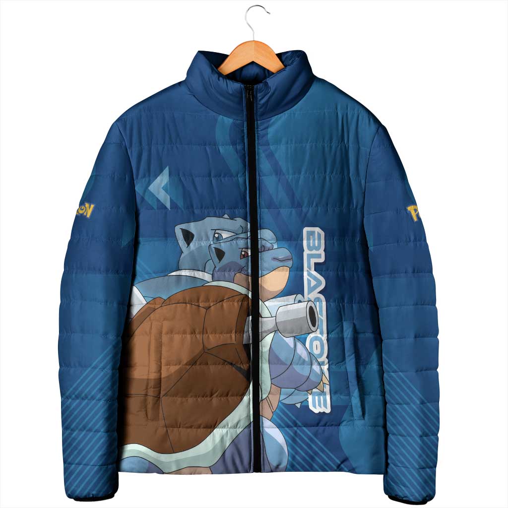 Blastoise Poké Padded Jacket Tech Armor Anime Wave Style
