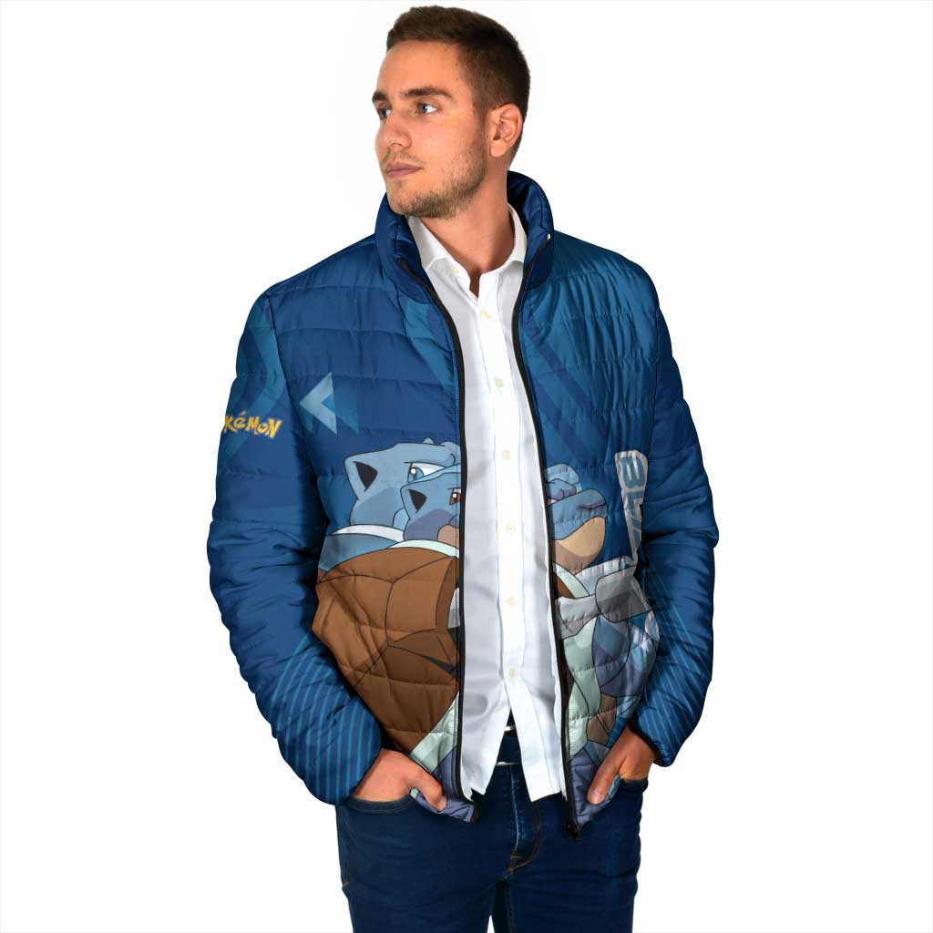 Blastoise Poké Padded Jacket Tech Armor Anime Wave Style