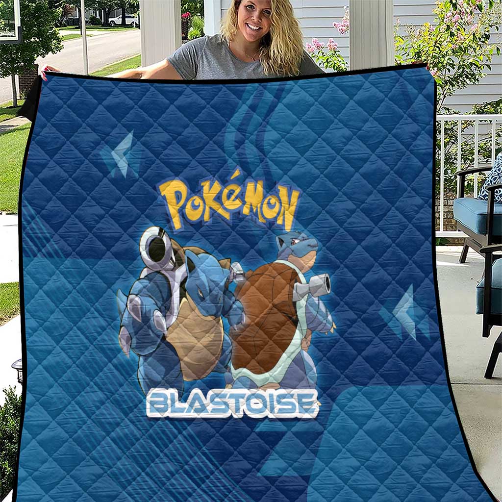 Blastoise Poké Quilt Tech Armor Anime Wave Style
