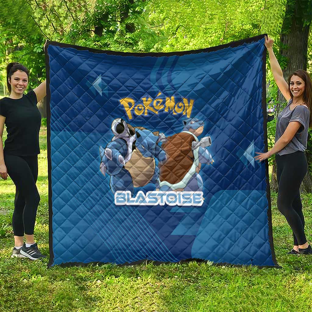 Blastoise Poké Quilt Tech Armor Anime Wave Style