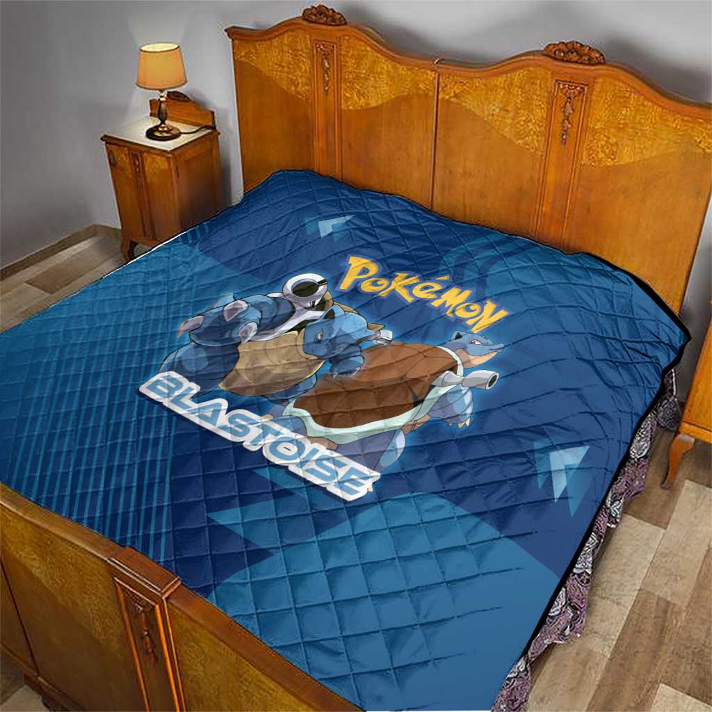 Blastoise Poké Quilt Tech Armor Anime Wave Style