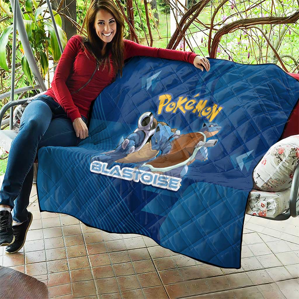 Blastoise Poké Quilt Tech Armor Anime Wave Style