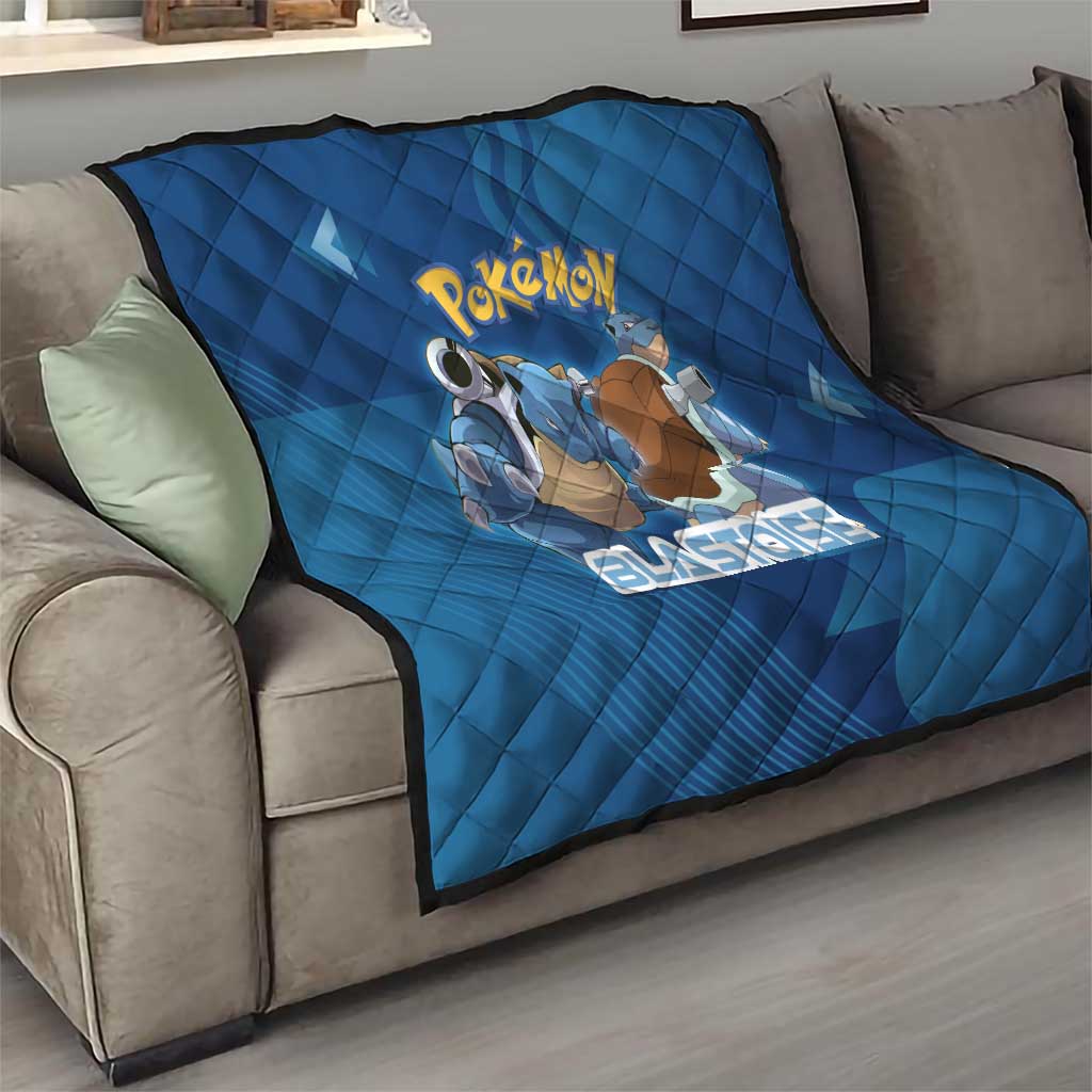 Blastoise Poké Quilt Tech Armor Anime Wave Style