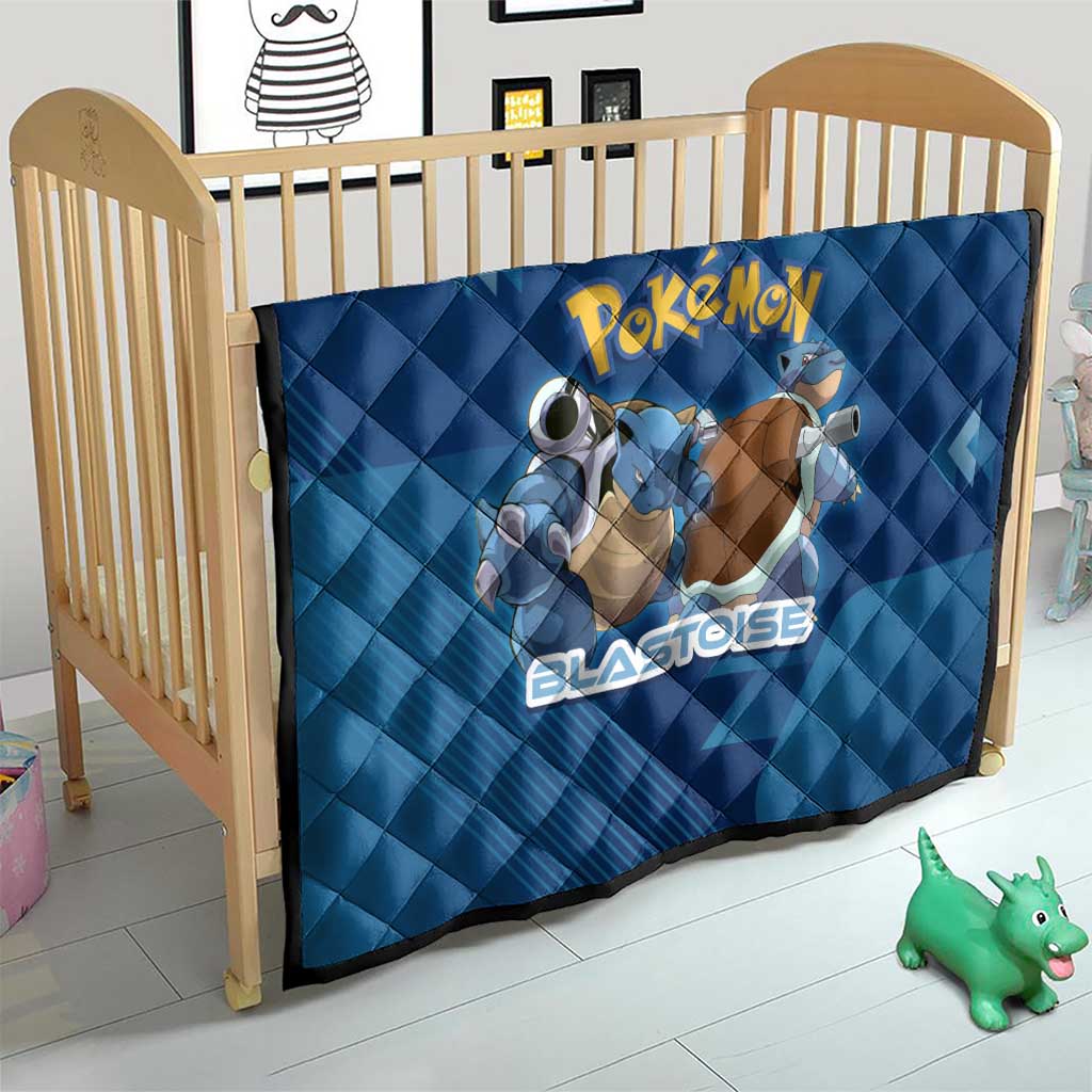 Blastoise Poké Quilt Tech Armor Anime Wave Style