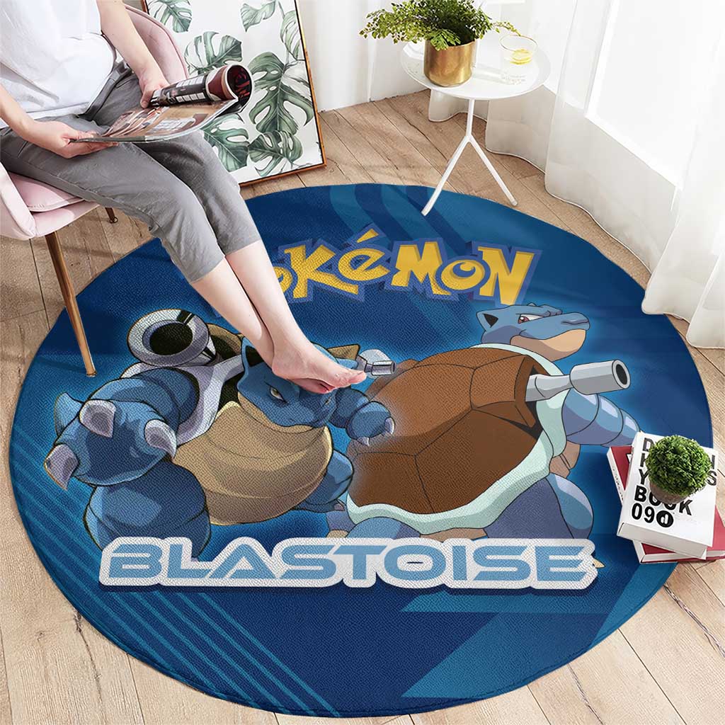 Blastoise Poké Round Carpet Tech Armor Anime Wave Style