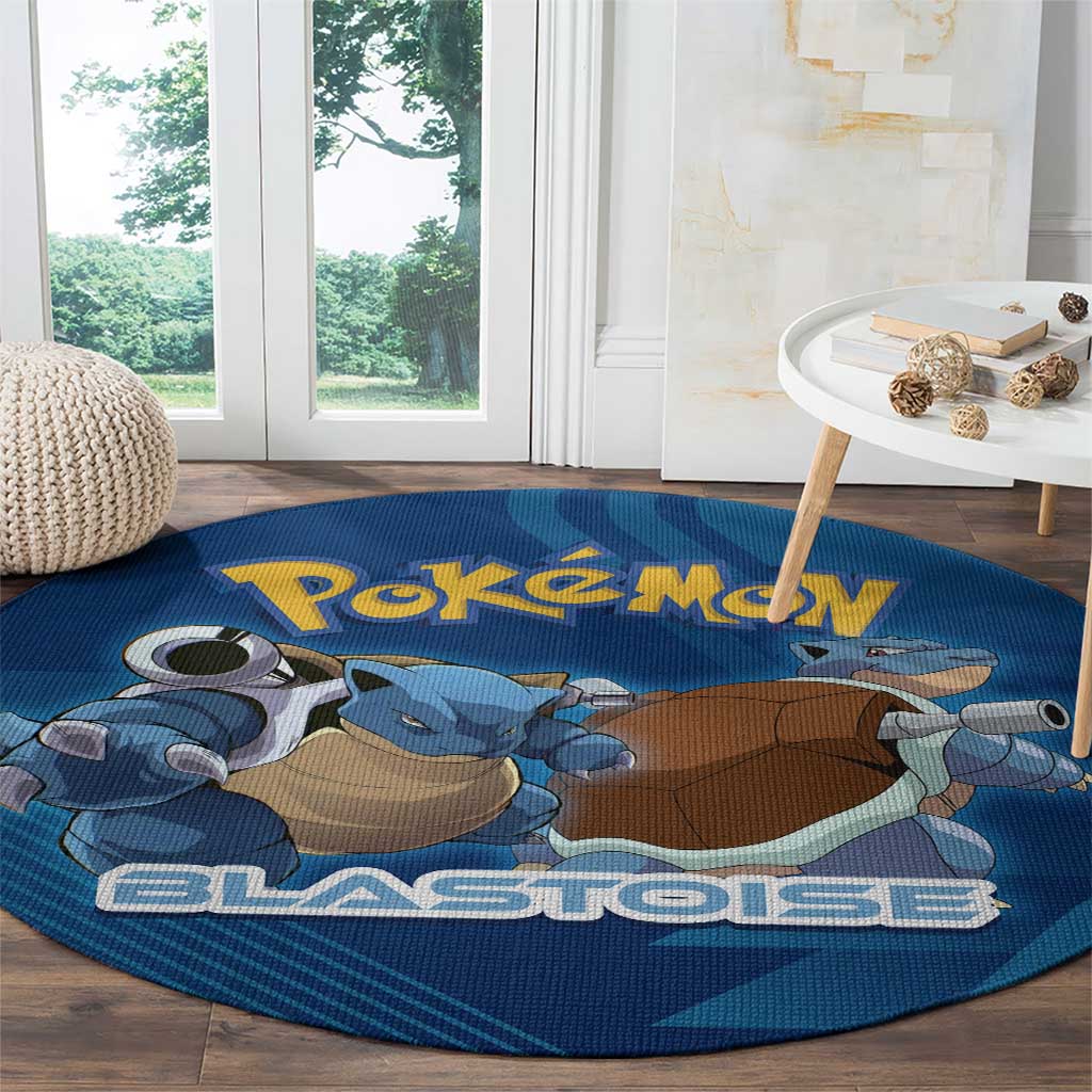 Blastoise Poké Round Carpet Tech Armor Anime Wave Style