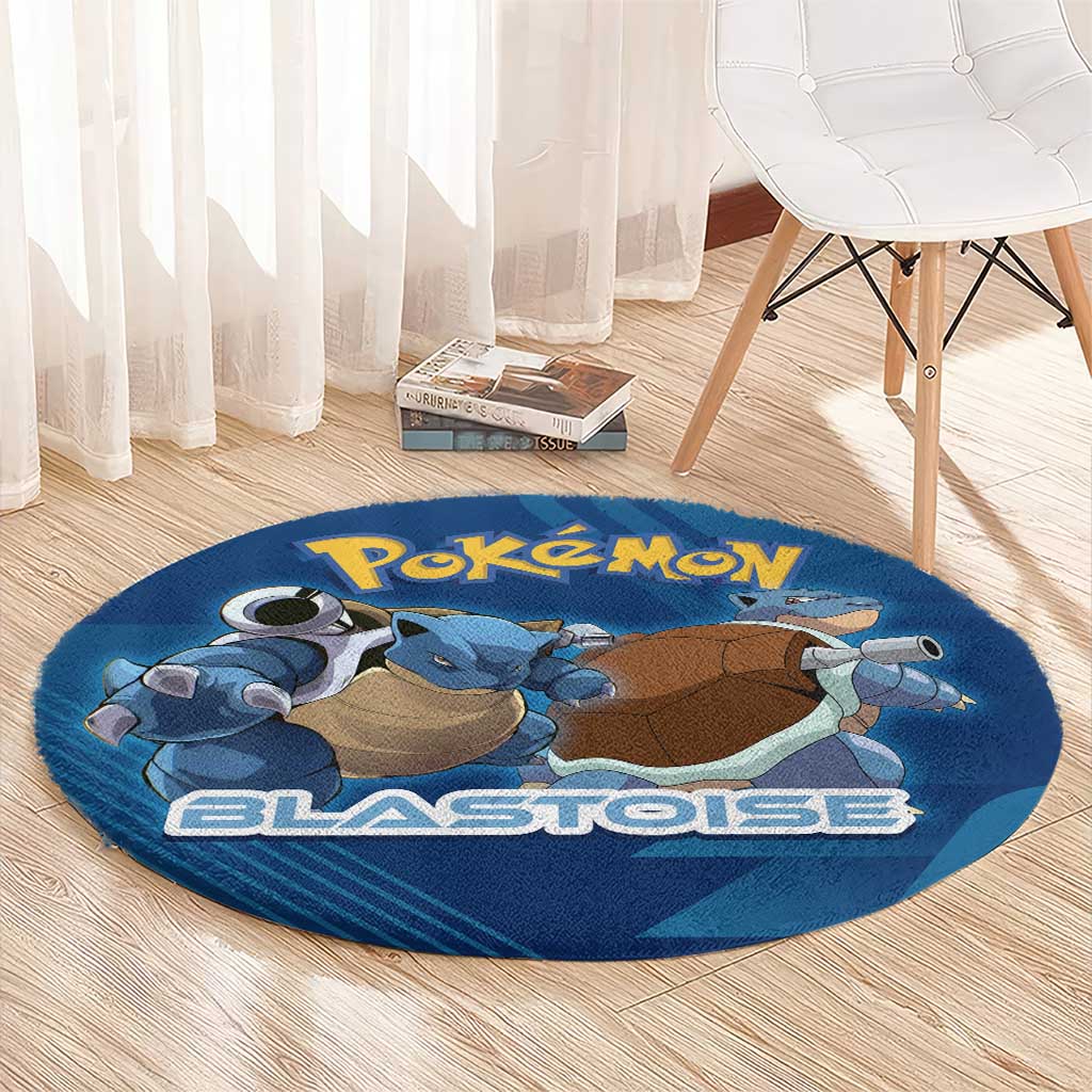 Blastoise Poké Round Carpet Tech Armor Anime Wave Style